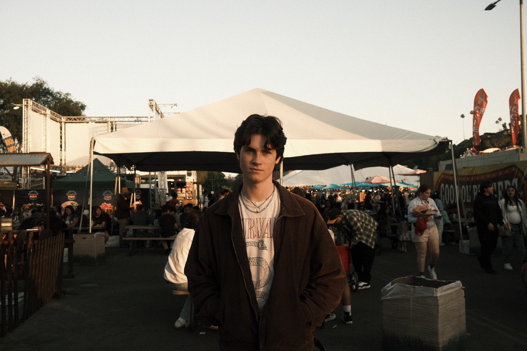Dylan at a festival
