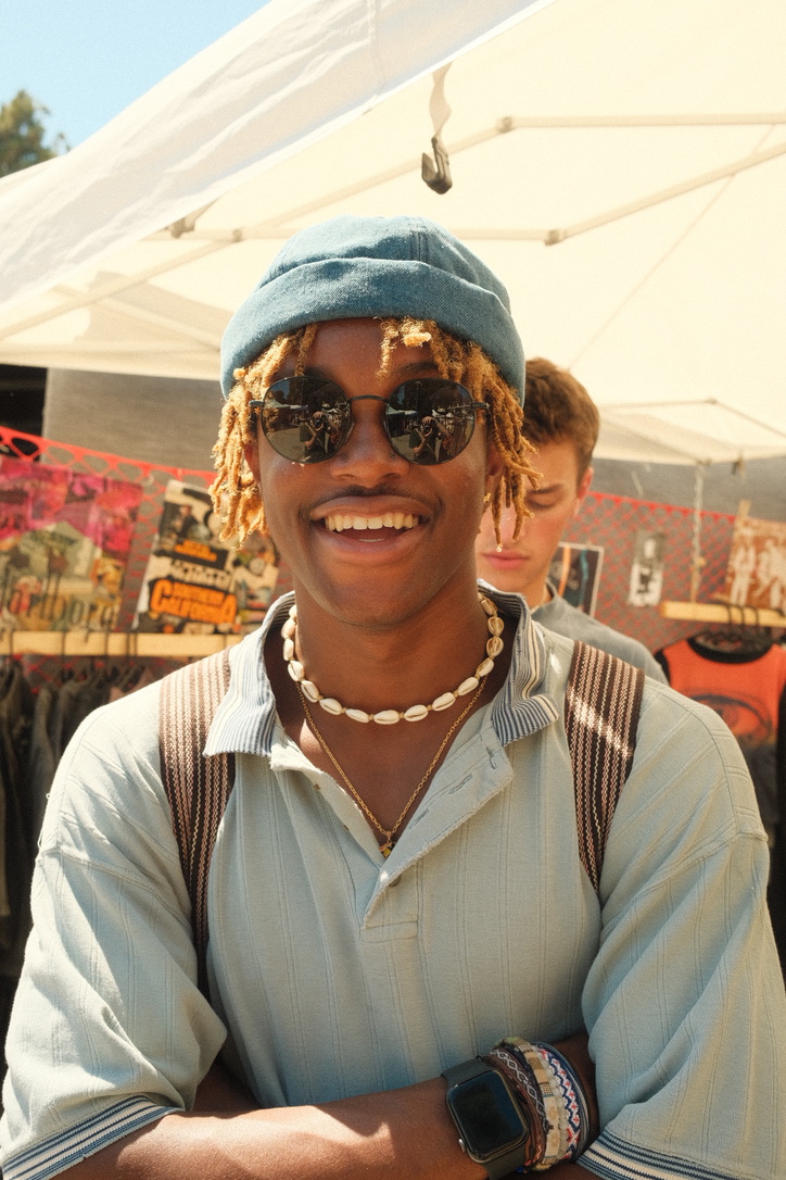 Portrait at a market
